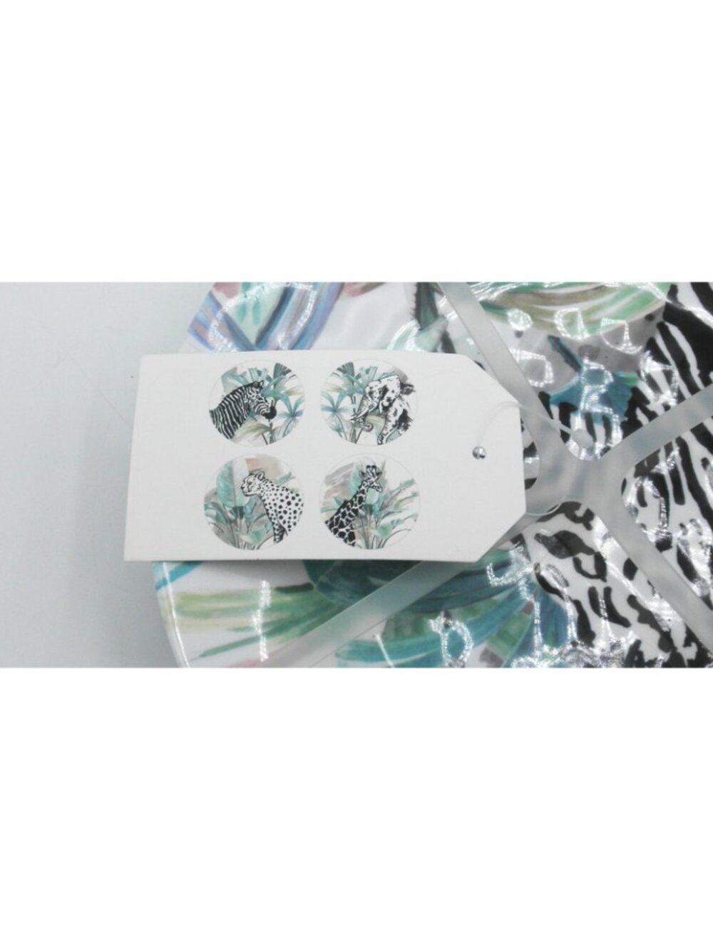 Fig & Fern 8.25 In. Salad Plates Safari Water Color Patricia Pinto NEW 4 Designs - Picture 4 of 5